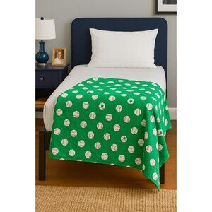 Vintage Handmade Baseball sports quilt Lap Blanket Stadium Throw 44”x 67”